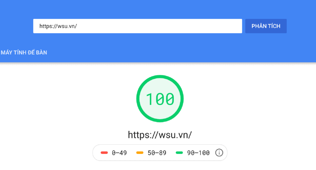 Các công cụ đo tốc độ website tốt nhất 2020 Google PageSpeed Insights