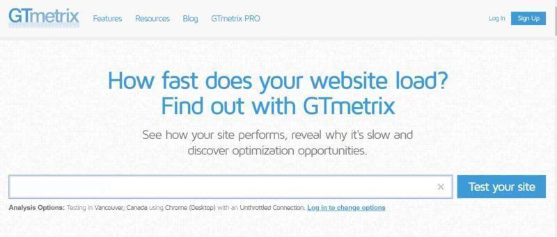 12 công cụ giúp tối ưu website "áp dụng ngay" Công cụ GTmetrix
