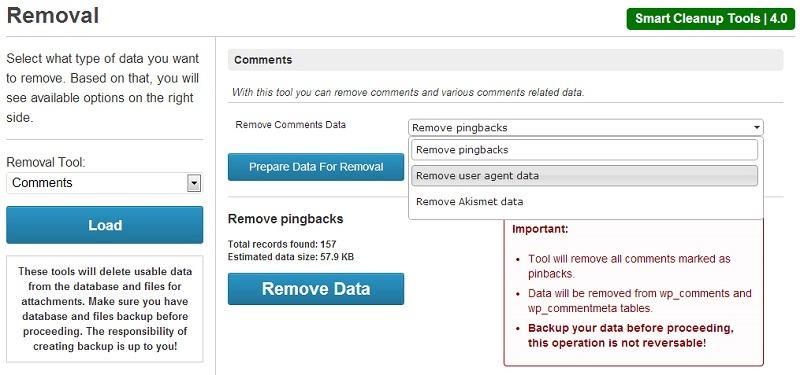 Công cụ xóa Smart Cleanup Tools