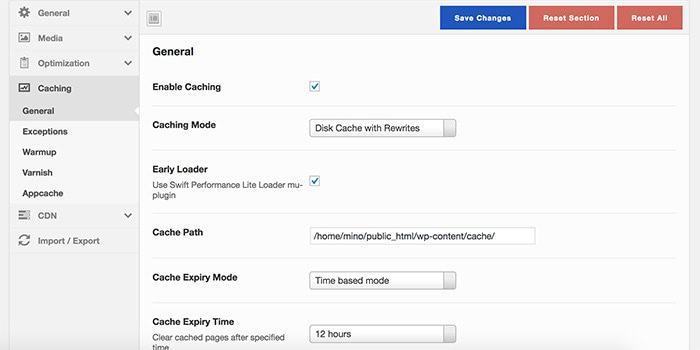 Tối ưu tốc độ tải trang wordpress bằng Swift Performance Thông số cấu hình cho Swift Performance