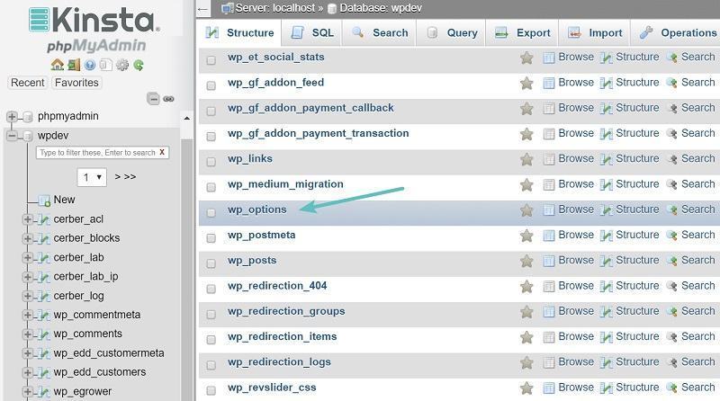 Cách xử lý bảng wp_options khi tối ưu database wordpress Tối ưu database wordpress bằng cách tối ưu bảng wp_options