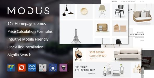 Modus sử dụng thiết kế website điện máy đơn giản