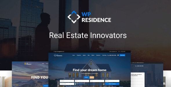 Giao diện website Residence Real Estate