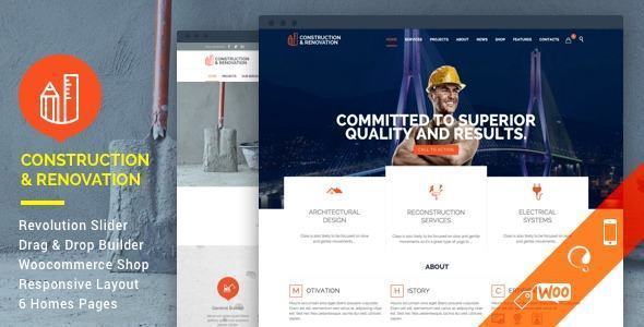 Top 5 theme website ngành xây dựng chuẩn SEO tốt nhất theme website ngành xây dựng