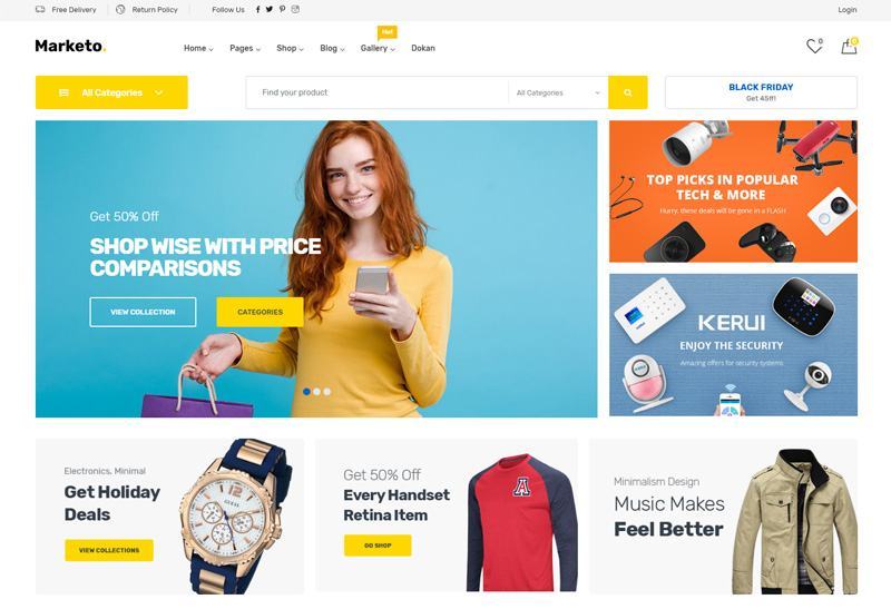 Top 5 giao diện web bán hàng được ưa thích Marketo - Giao diện web bán hàng đa dạng