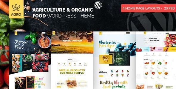 Top 5 theme web ngành nông sản chất lượng tốt nhất theme web ngành nông sản