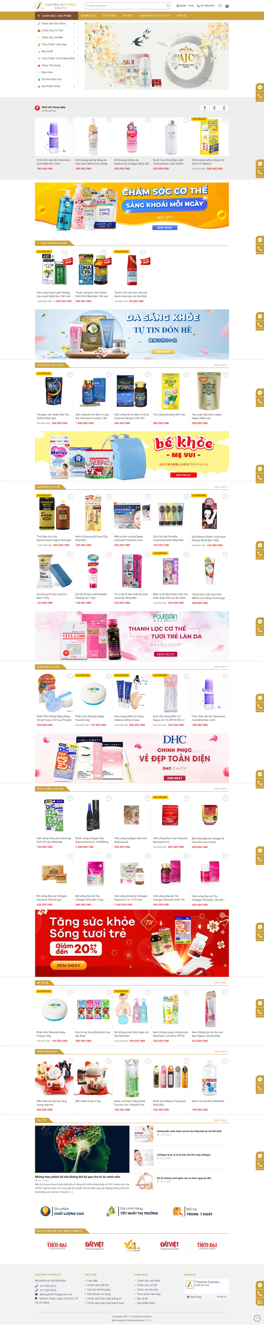 Dự án kinh doanh mỹ phẩm Thuý Anh Cosmetic