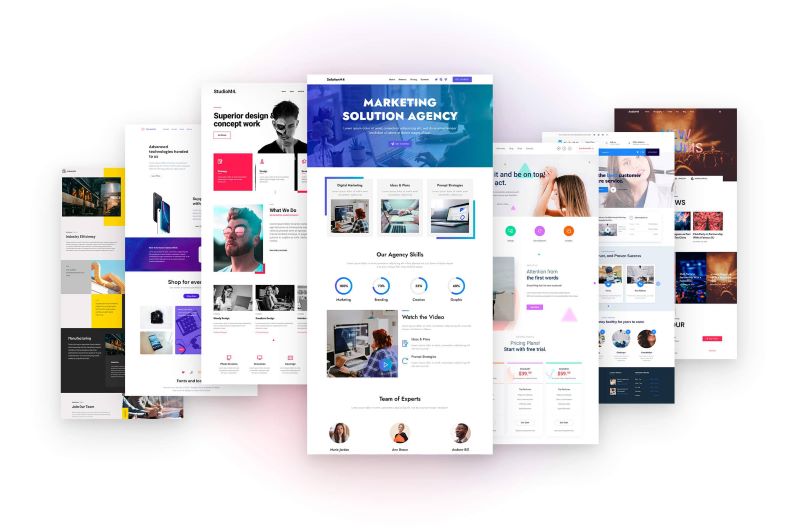 Lựa chọn template website bán hàng