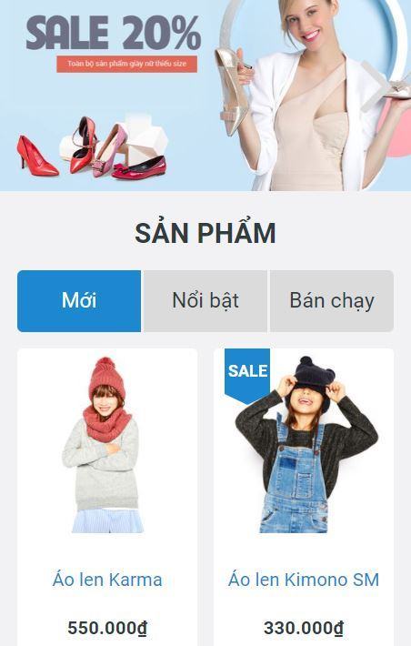 Tổng hợp giao diện bán hàng đẹp nhất 2021 Giao diện bán hàng thời trang
