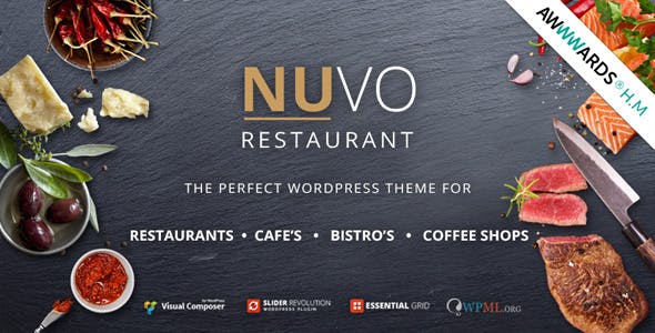 Những giao diện web miễn phí đẹp. Dịch vụ thiết kế giao diện uy tín WSU Giao diện web cà phê, nhà hàng Nuvo