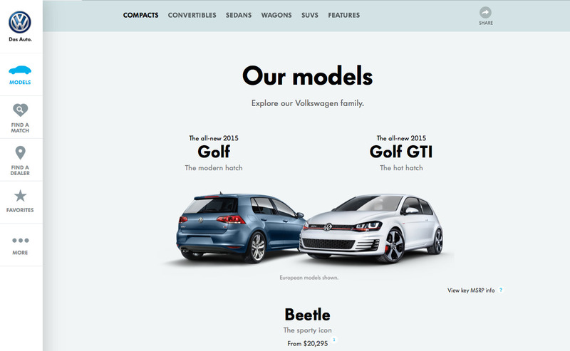 Mẫu Giao Diện Website Volkswagen