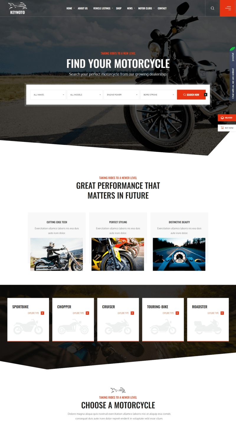 Giaodienweb Desktop Motobike Keymoto - Web Speed Up